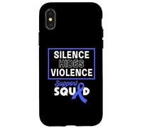 El Silencio Oculta la Violencia Escuadrón de Apoyo a la prevención del abuso Infantil Carcasa para iPhone X/XS