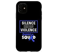 El Silencio Oculta la Violencia Escuadrón de Apoyo a la prevención del abuso Infantil Carcasa para iPhone 11