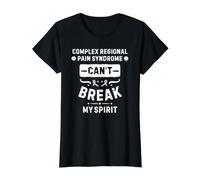 El síndrome de Dolor Regional Complejo no Puede Romper mi espíritu Camiseta gráfica económica, Mujer, Negro, M
