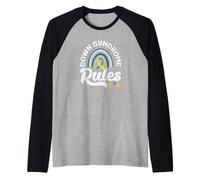 El síndrome de Down gobierna la Conciencia del síndrome de Down Camiseta Manga Raglan