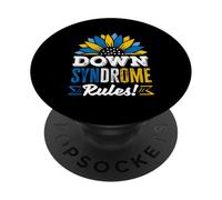 El síndrome de Down gobierna la Conciencia del síndrome de Down PopSockets PopGrip Adhesivo