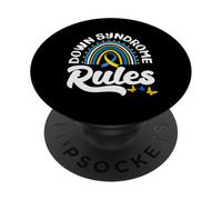 El síndrome de Down gobierna la Conciencia del síndrome de Down PopSockets PopGrip Adhesivo