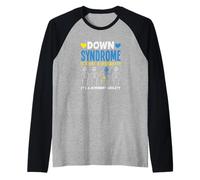 El síndrome de Down no es una discapacidad, es una Habilidad Diferente Camiseta Manga Raglan