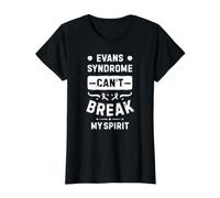 El síndrome de Evans no Puede Romper mi espíritu Camiseta gráfica económica, Mujer, Negro, XL