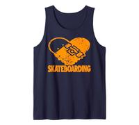 El Skate Vive en mi corazón y Fluye en mis Ruedas Camiseta sin Mangas