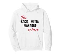 El Social Media Manager está aquí - Divertido Sudadera con Capucha
