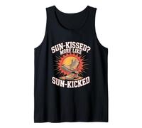 El sol besó más como una quemadura solar pateada Camiseta sin Mangas
