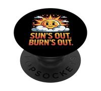 El sol está afuera Quemar las quemaduras solares PopSockets PopGrip Adhesivo