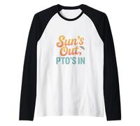 El sol está fuera de la toma de fuerza en el Día del Trabajo Camiseta Manga Raglan