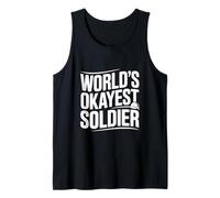 El Soldado más Bueno del Mundo Humor Militar Divertido Camiseta sin Mangas