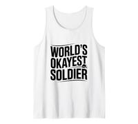 El Soldado más Bueno del Mundo Humor Militar Divertido Camiseta sin Mangas