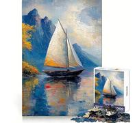 El Solitario Barco de Vela Rompecabezas para Adolescentes, 1000 Piezas, Juguete Inteligente, Juego Relajante, Corte Suave, Regalo increíble 50x75cm