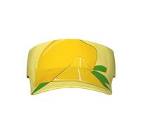 El sombrero de sol transpirable para adultos de dibujos animados de limón es moderno y versátil con banda elástica ajustable y ala curvada a prueba de sol