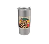 El sonido que hago es pequeño, el gato que lo hace no es gracioso Vaso térmico de acero inoxidable de doble pared