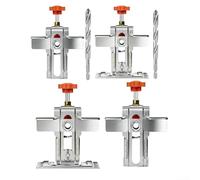 El soporte para montaje de puerta de armario ofrece una sujeción estable y un fácil posicionamiento sin herramientas ni clavos (B)