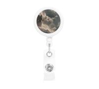 El soporte retráctil para tarjetas de identificación con mirando al abismo es duradero y resistente, viene con un cordón para el personal de oficina y hospital