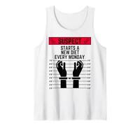 El sospechoso Comienza una Nueva Dieta Todos los Lunes Ejercicio de Entrenamiento en Forma Camiseta sin Mangas