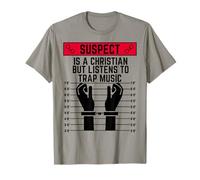 El sospechoso es Cristiano Pero Escucha a los Cristianos de música Trampa Camiseta