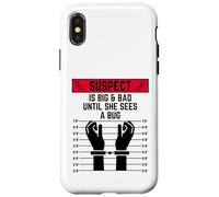 El sospechoso es Grande y Malo hasta Que ve un Error Mujeres Chicas Divertidas Carcasa para iPhone X/XS