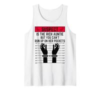 El sospechoso es una tía Rica, Pero no Puedes Correr en Sus Bolsillos Camiseta sin Mangas