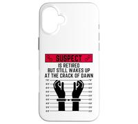 El sospechoso está Retirado Pero aún se Despierta en el Crack de Abajo Carcasa para iPhone 16 Plus