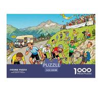 El Sprint Final en la Carrera de Bicicletas Puzzle De Madera Impermeable DIY Puzzles De 1000 Piezas Regalos para Adultos Desafiante Y Estimulante Rompecabezas Juegos Desafiantes