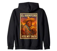 El Squatcho Ate My Taco Bigfoot Taco Lover Gráfico Sudadera con Capucha