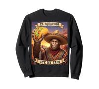El Squatcho Ate My Taco Funny Bigfoot Diseño Sudadera