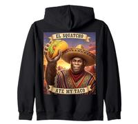 El Squatcho Ate My Taco Funny Bigfoot Diseño Sudadera con Capucha