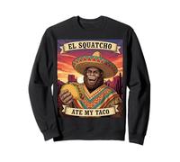 El Squatcho Ate My Taco Mexican Sasquatch Gráfico Divertido Sudadera