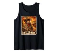 El Squatcho El Outlaw Retro Bigfoot Western Camiseta sin Mangas