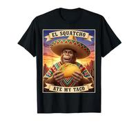 El Squatcho se comió mi Taco, Obra de Arte críptida humorística Camiseta