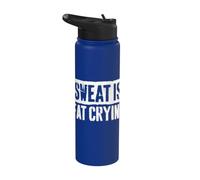 El sudor es grasa llorando entrenamiento Stainless Steel Insulated Water Bottle