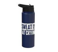 El sudor es grasa llorando entrenamiento Stainless Steel Insulated Water Bottle