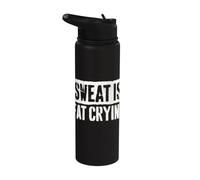 El sudor es grasa llorando entrenamiento Stainless Steel Insulated Water Bottle