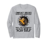 El Sudor Seca los coágulos de Sangre Los Huesos curan a los Viejos Amantes del Golf Divertido Manga Larga