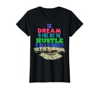El sueño es Gratis, Pero el ajetreo se Vende por Separado Hombres Mujeres Camiseta gráfica económica, Mujer, Negro, L