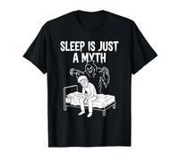 El sueño es Solo un Mito Divertido y Cansado insomnio gráfico de Terror Camiseta