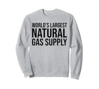 El suministro de gas natural más grande del mundo es divertido, broma de papá, pedos, humor Sudadera