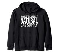 El suministro de gas natural más grande del mundo es divertido, broma de papá, pedos, humor Sudadera con Capucha