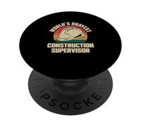 El Supervisor de construcción más Correcto del Mundo Cool Project Manager PopSockets PopGrip Adhesivo