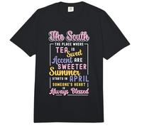 El Sur El Lugar Donde ama la música Country Southern Belle Comfort Colors Adult Heavyweight T-Shirt