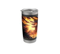 El surgimiento del legendario fénix de la inmortalidad Vaso térmico de acero inoxidable de doble pared