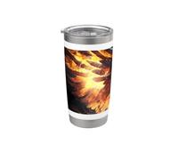 El surgimiento del legendario fénix de la inmortalidad Vaso térmico de acero inoxidable de doble pared