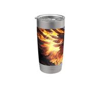 El surgimiento del legendario fénix de la inmortalidad Vaso térmico de acero inoxidable de doble pared