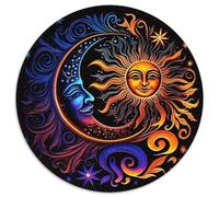 El Tai ChiPuzzles De 1000 Pieza para Adultos Y Niños Redondo Sun and LunaDecoraciones Familiares con Desafío Creativo Desafiante1000pcs (67.5x67.5cm)