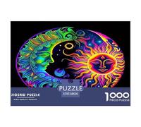 El Tai ChiPuzzles De 1000 Piezas para Adultos Y Niños Juego Familiar Sun and LunaDivertido Y Desafiantes Decoraciones Hogar Gran Idea De Regalo38x26cm/1000pcs