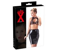 El Taillenhohe Latex-Rock Es Largo hasta Rodilla Y Delgada Corte