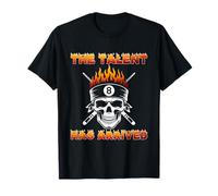 El Talento ha Llegado Skull Billiards Snooker 8 Ball Player Camiseta