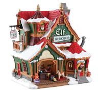 Lemax 75291 Santa's Wonderland Lighted Buildings: The Elf Workshop, 16,40 x 13,00 x 18,60cm